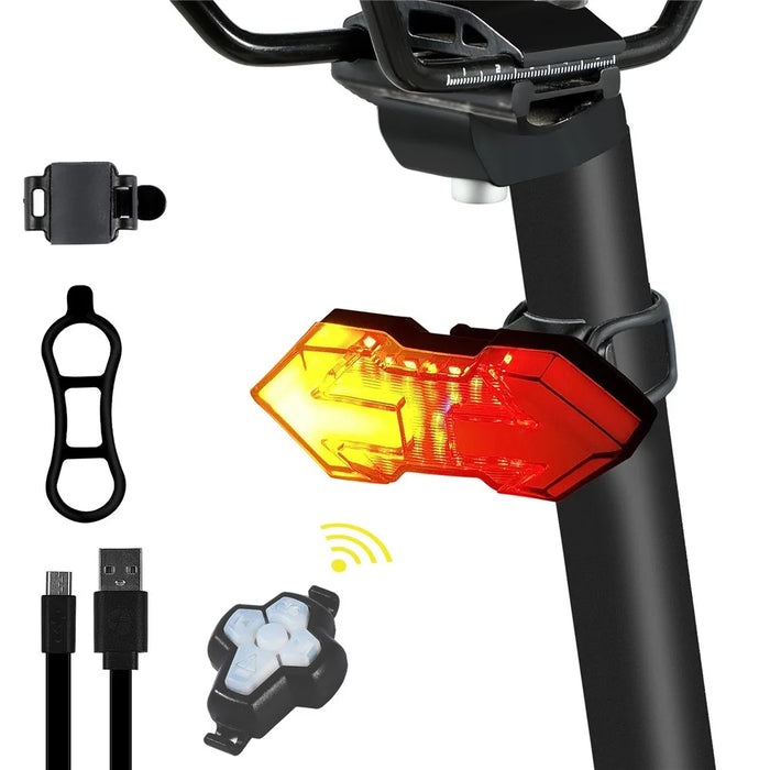 WEST BIKING YP0701299 Remote Control Bicycle Tail Light USB Rechargeable 5 Modes Cycling Rear Warning Lamp - 1