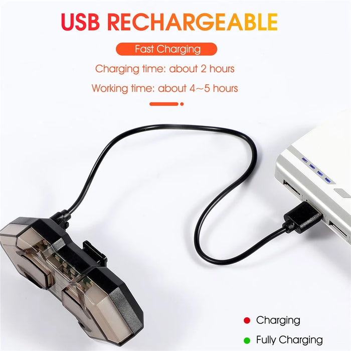 WEST BIKING YP0701299 Remote Control Bicycle Tail Light USB Rechargeable 5 Modes Cycling Rear Warning Lamp - 6
