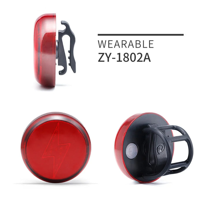 1802A Bicycle Night Riding Taillight 5 Modes Sports Safety Warning Lamp Cycling Rear Tail Light - 2