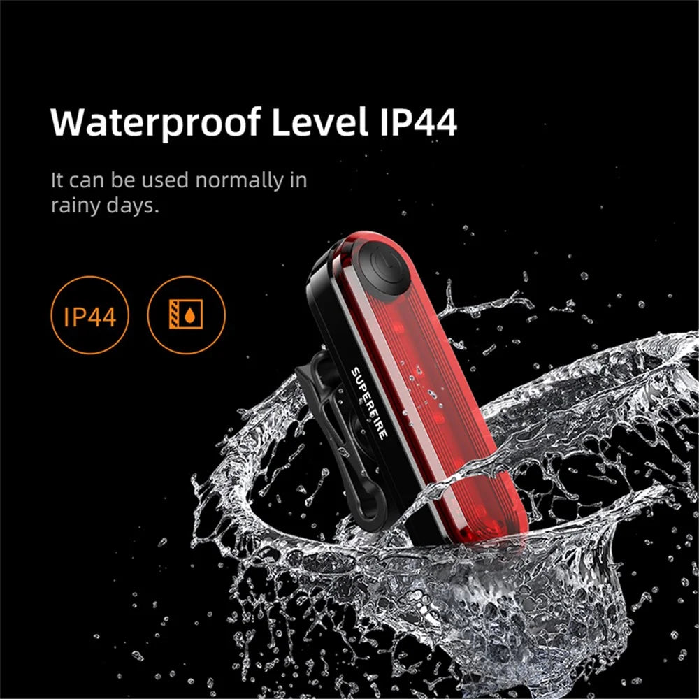 SUPERFIRE BTL01 620nm Wavelength USB Rechargeable Bike Cycling LED Tail Light Waterproof Bicycle Warning Rear Lamp - 5