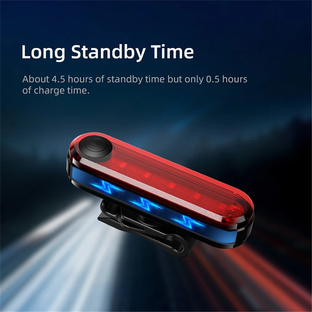 SUPERFIRE BTL01 620nm Wavelength USB Rechargeable Bike Cycling LED Tail Light Waterproof Bicycle Warning Rear Lamp - 6