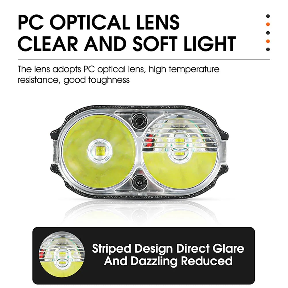 WEST BIKING YP0701309 Waterproof USB Rechargeable Bicycle Light Battery Display Bike Flashlight MTB Road Cycling LED Headlight - 4