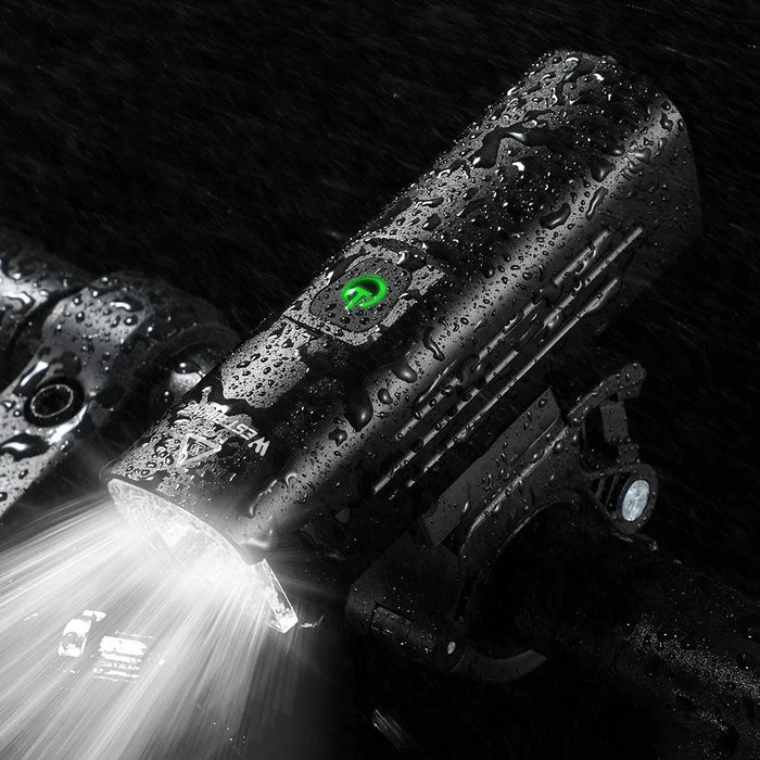 WEST BIKING YP0701295 1300LM Mountain Bike Headlight USB Rechargeable Flashlight - 1