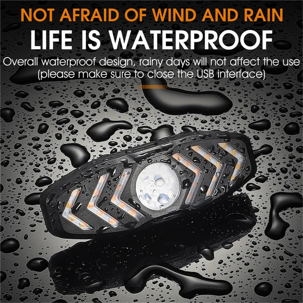 WEST BIKING YP0701313 Rechargeable Bike LED Tail Light Remote Control Bicycle Cycling Turn Signal Warning Rear Lamp with Horn Reminder Tone - 6