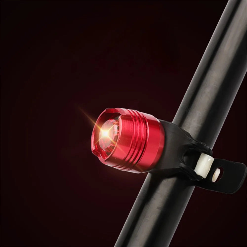 Bike Tail Light Powerful 3 Light Modes Bicycle Back Taillight Aluminum Alloy Road Cycling Light - Red - 4