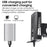 WEST BIKING YP0701315 Bike Lights 800 Lumen Ultra Bright USB Rechargeable Handlebar Light Powerful Bicycle Front Headlight 5 Light Modes Easy to Install - Black - 7