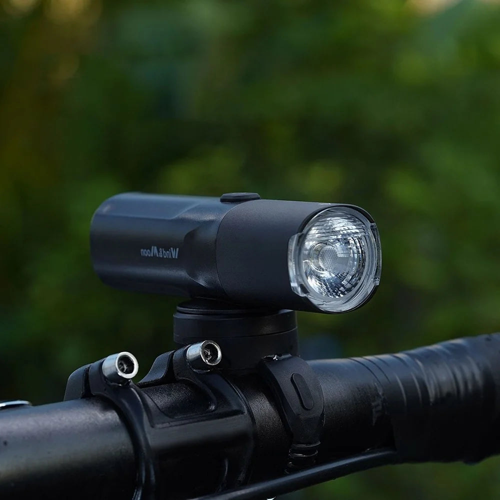 WIND&MOON M02-400 Bright LED Bike Front Light Rechargeable Waterproof Bicycle Outdoor Cycling Safety Lamp Torch - 2