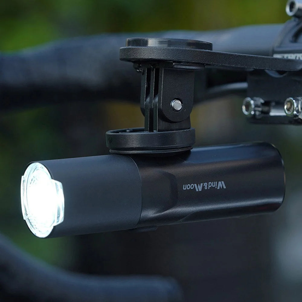 WIND&MOON M02-400 Bright LED Bike Front Light Rechargeable Waterproof Bicycle Outdoor Cycling Safety Lamp Torch - 6