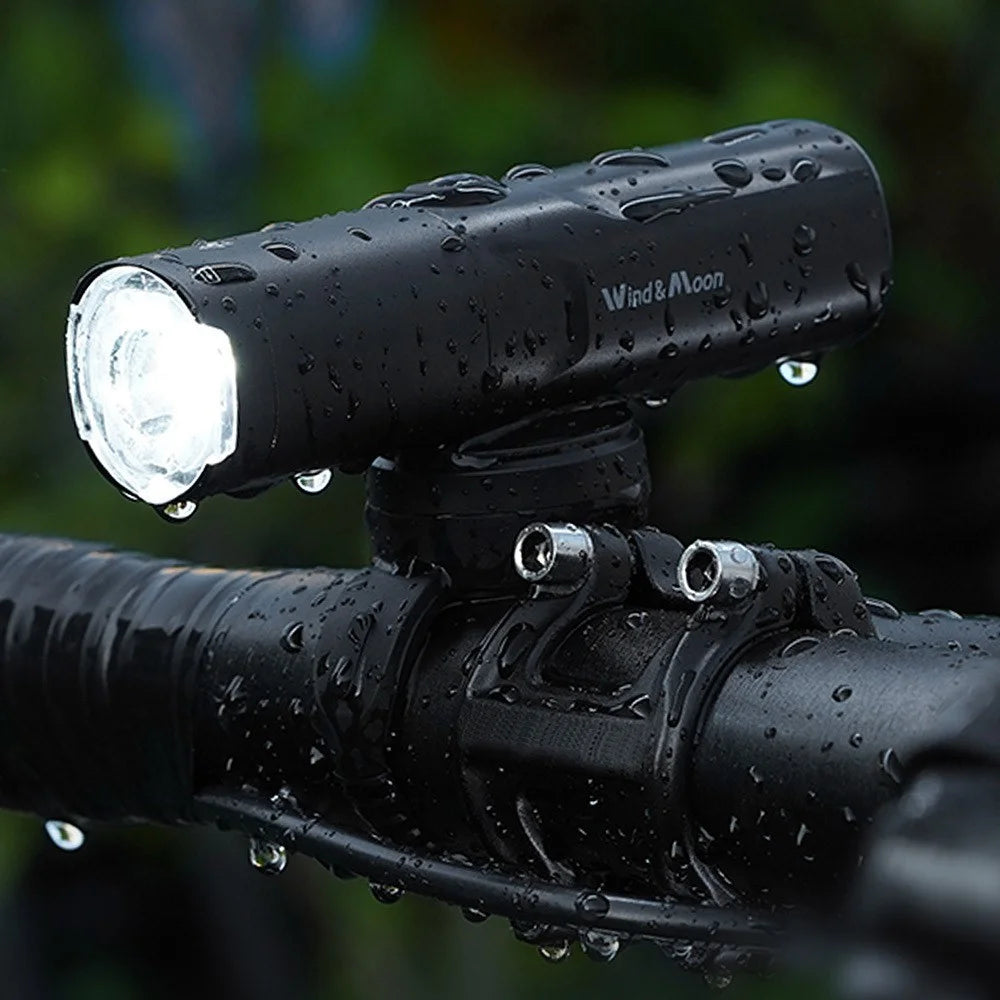 WIND&MOON M03-800 German Standard Super Bright LED Bike Front Light Torch Waterproof Anti-glare Bicycle Night Cycling Safety Lamp - 2
