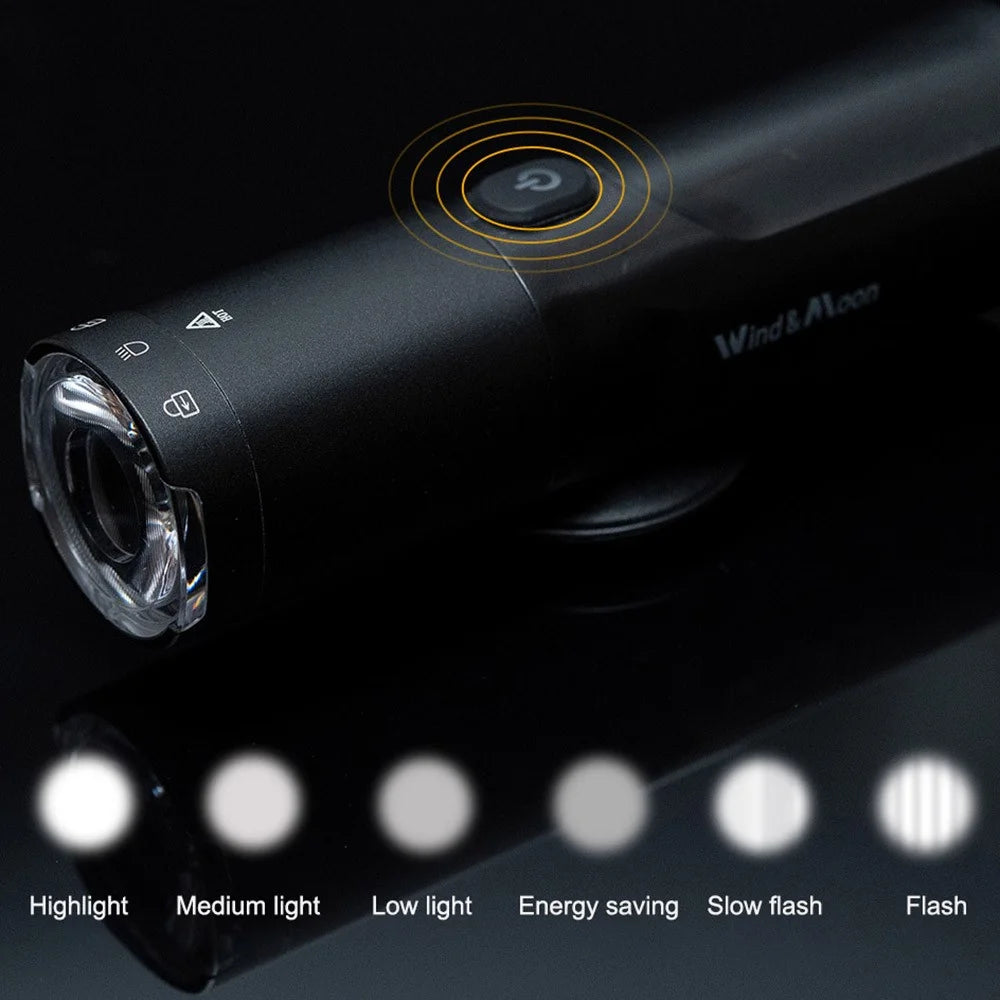 WIND&MOON M03-800 German Standard Super Bright LED Bike Front Light Torch Waterproof Anti-glare Bicycle Night Cycling Safety Lamp - 7