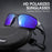 WEST BIKING YP0703140 Cycling Driving Polarized Glasses Eye Protection Goggles Outdoor Sports Windproof Anti-UV Sunglasses - Black/Blue - 2