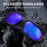 WEST BIKING YP0703140 Cycling Driving Polarized Glasses Eye Protection Goggles Outdoor Sports Windproof Anti-UV Sunglasses - Black/Blue - 3