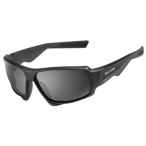 WEST BIKING YP0703140 Outdoor Driving Cycling Polarized Goggles Sports Glasses Windproof UV400 Sunglasses - Black - 1