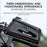 WEST BIKING YP0707293 2L MTB Road Bicycle Top Tube Hard Shell Storage Bag Bike Front Beam Touch Screen Phone Holder Bag - Black - 4