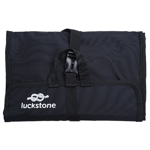 LUCKSTONE PYKJD Hanging Storage Bag 420D Oxford Cloth Foldable Zipper Mesh Pouches for Ice Rock Climbing Gears - Black - 1