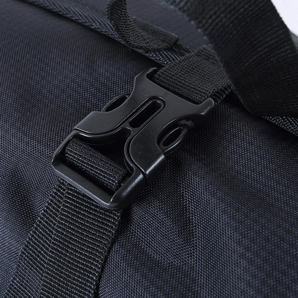 LUCKSTONE PYKJD Hanging Storage Bag 420D Oxford Cloth Foldable Zipper Mesh Pouches for Ice Rock Climbing Gears - Black - 3