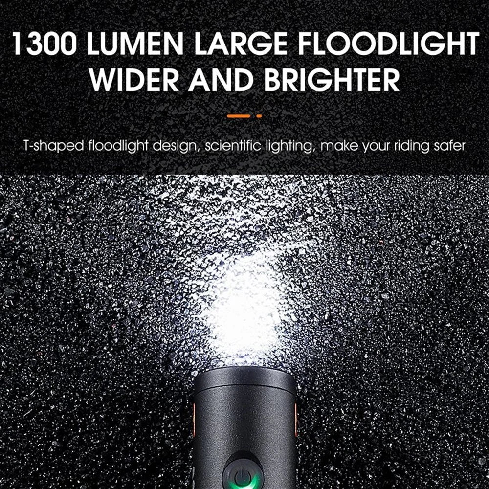 WEST BIKING YP0701323 Super Bright LED Bike Front Light Rechargeable Bicycle Night Cycling Safety Lamp Torch - Black - 3