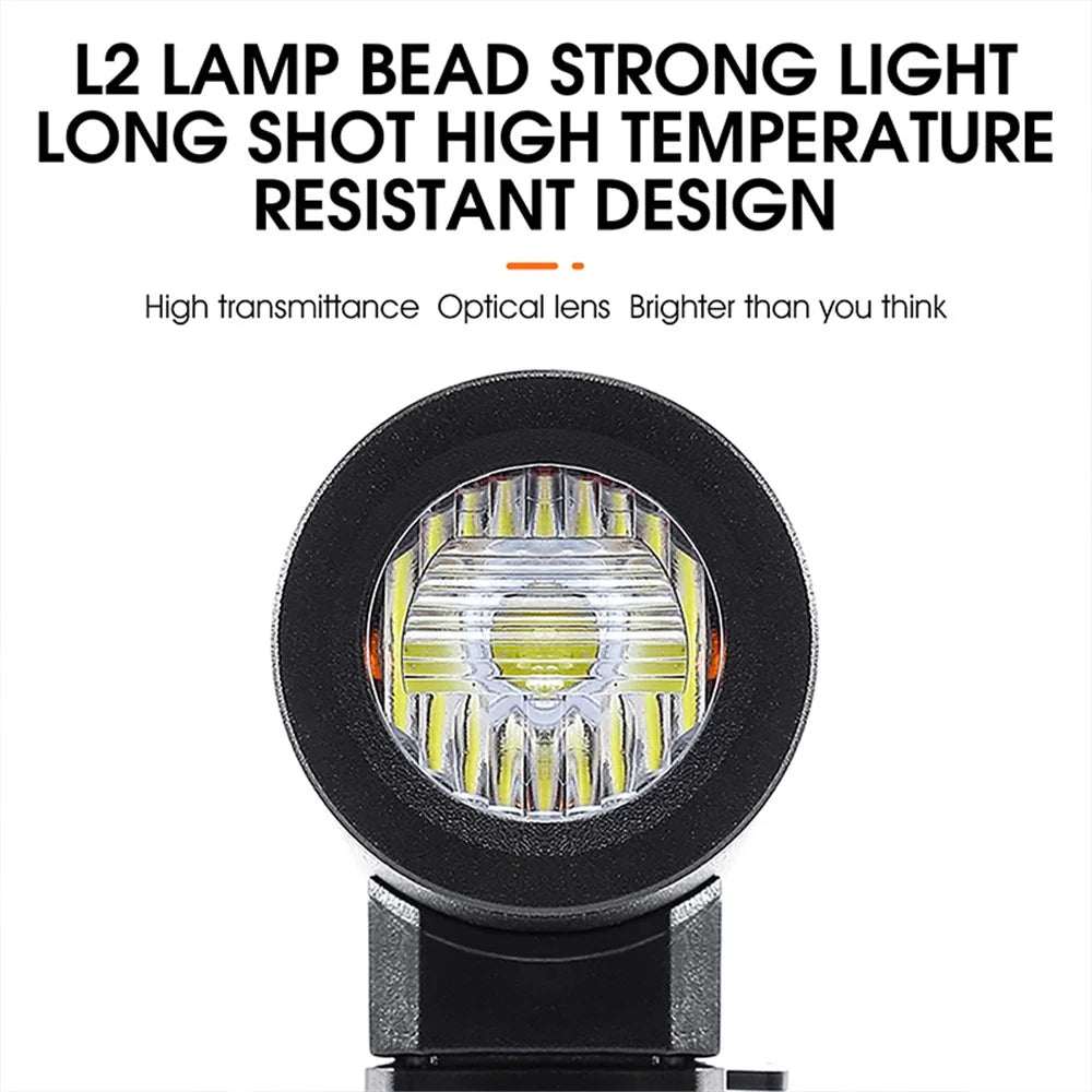 WEST BIKING YP0701323 Super Bright LED Bike Front Light Rechargeable Bicycle Night Cycling Safety Lamp Torch - Black - 5