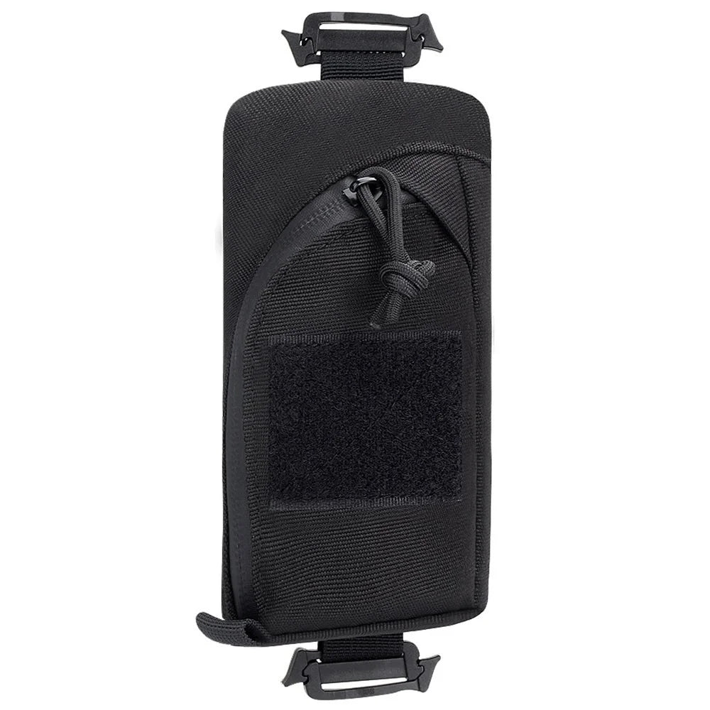 KOSIBATE H244 Shoulder Strap Tactical Pouch Military Tool Bag Outdoor Accessory Bag Phone Pack for Hunting Camping Hiking - Black - 2