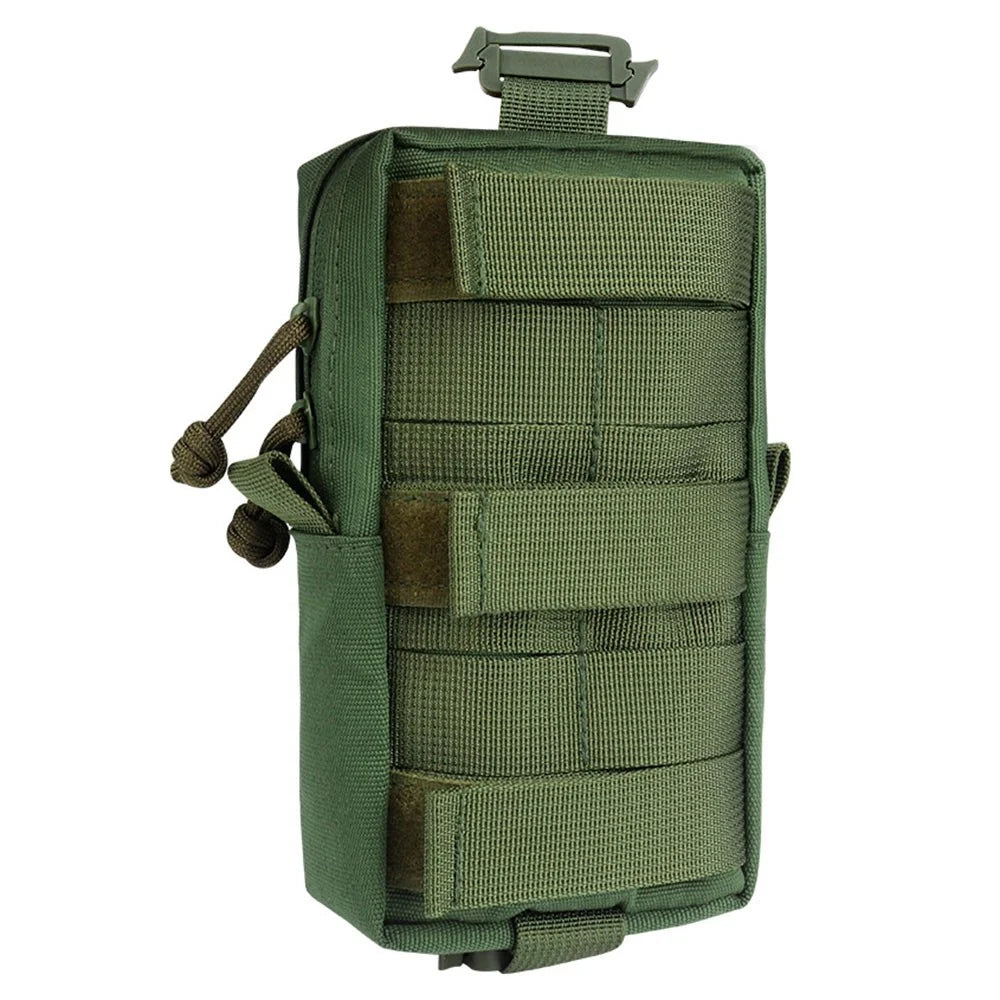 KOSIBATE H249 Tactical Molle Pouch Shoulder Strap Pack Military EDC Tool Bag Hunting Accessory Bag Phone Pouch for Outdoor Sports - Black - 5