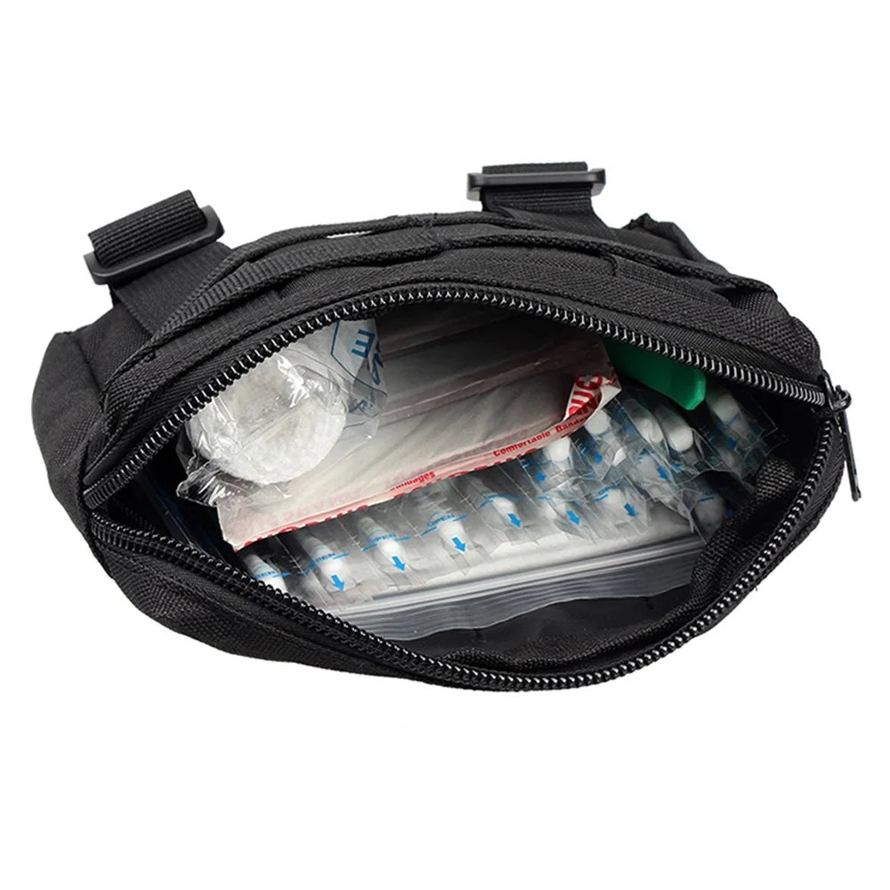 CL56 Tactical Waist Pouch First Aid Kit Outdoor Accessories Bag Utility Phone Medical Belt Case for Outdoor Sports - 3