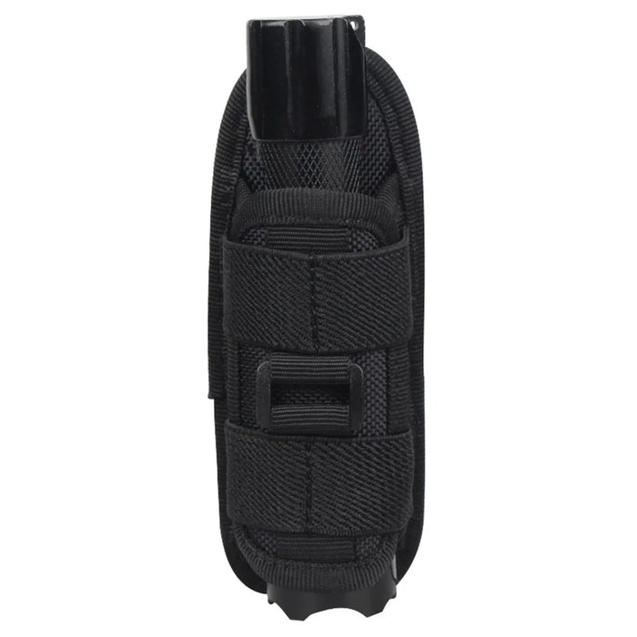 H-133 Outdoor Tactical Flashlight Pouch Holster 360 Degree Rotating Waist Bag for Belt Torch Cover Hunting Lighting Pouch - Black - 3