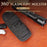 H-133 Outdoor Tactical Flashlight Pouch Holster 360 Degree Rotating Waist Bag for Belt Torch Cover Hunting Lighting Pouch - Black - 4