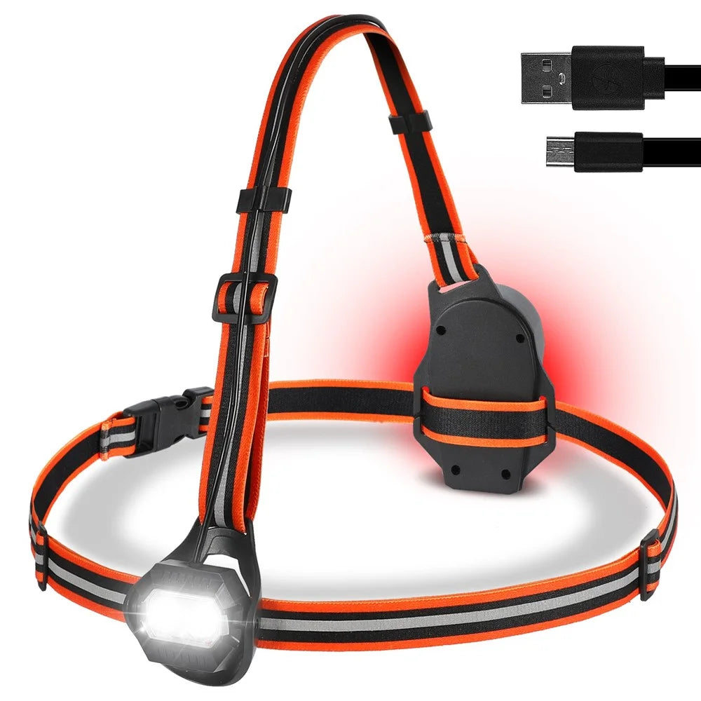 WEST BIKING YP0701305 Outdoor Sport LED Light IPX4 Waterproof Night Running Cycling Warning Chest Back Lamp - 1