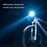 ROCKBROS RHL600 Super Bright Bike Headlight Night Safety Bicycle Front Light Flashlight USB Rechargeable IPX6 Waterproof Torch - Gradient Blue - 2
