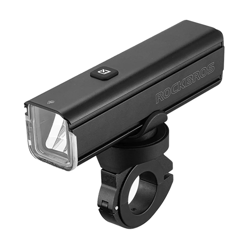 ROCKBROS RHL1000 Bright LED Bike Front Light Flashlight Rechargeable Bicycle Night Cycling Safety Lamp - 1