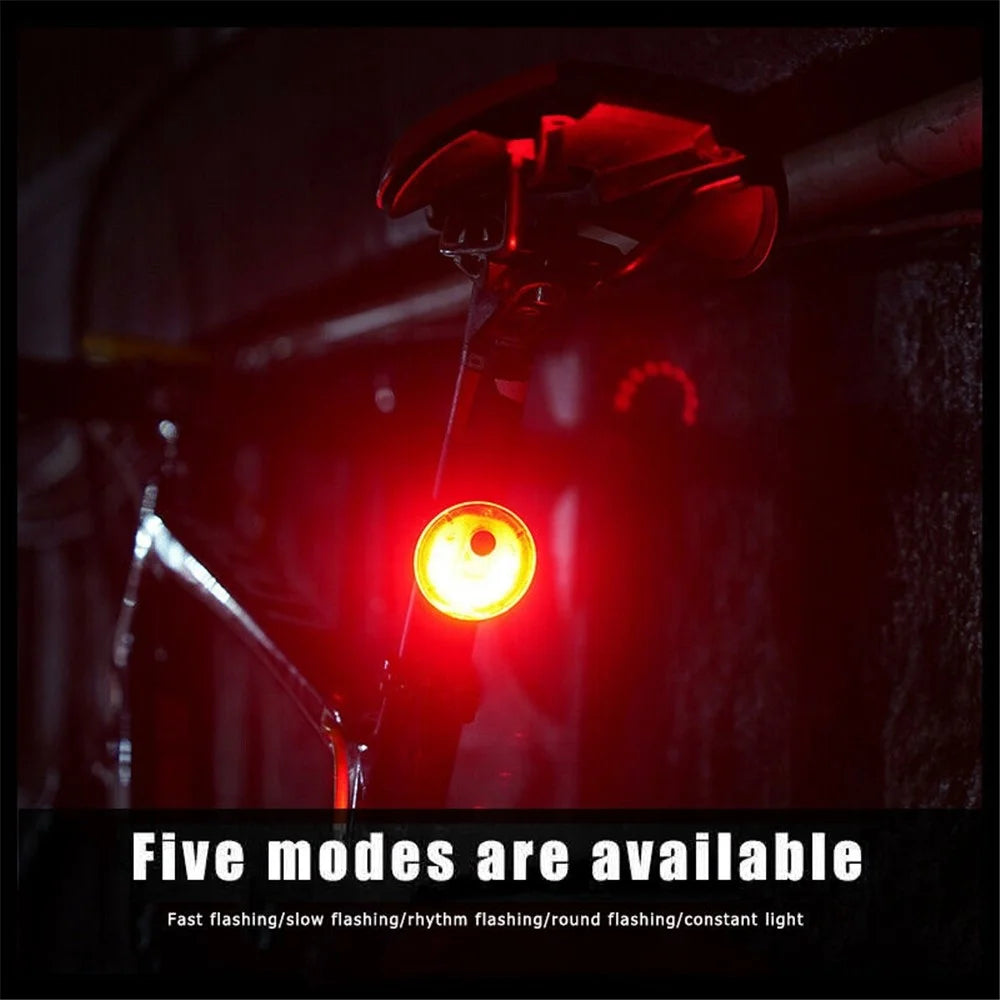LEADBIKE A10 Universal Bike Taillight Water Resistant Bicycle Seat Rear Light with 360-Degree Rotating Bracket (USB Rechargeable) - 3