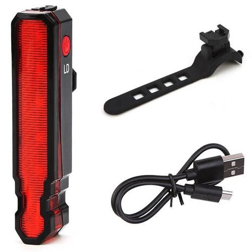 LEADBIKE LD51 Bike Cycling Laser LED Rear Light USB Rechargeable Waterproof Safety Warning Lamp Tail Light - 1
