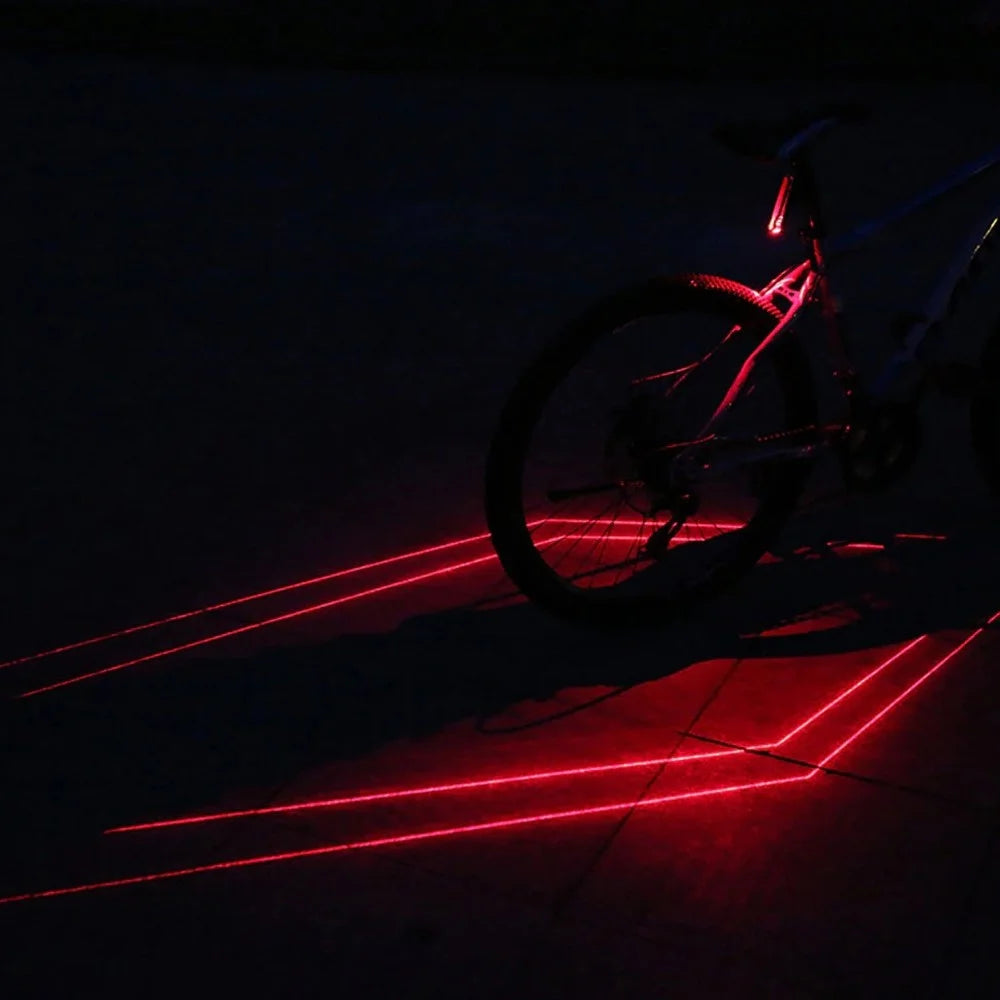 LEADBIKE LD51 Bike Cycling Laser LED Rear Light USB Rechargeable Waterproof Safety Warning Lamp Tail Light - 4