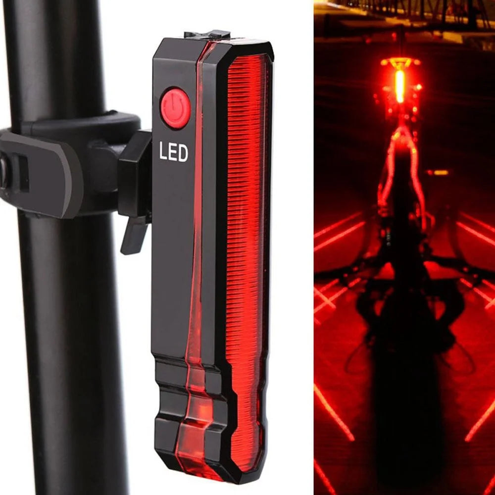 LEADBIKE LD51 Bike Cycling Laser LED Rear Light USB Rechargeable Waterproof Safety Warning Lamp Tail Light - 5