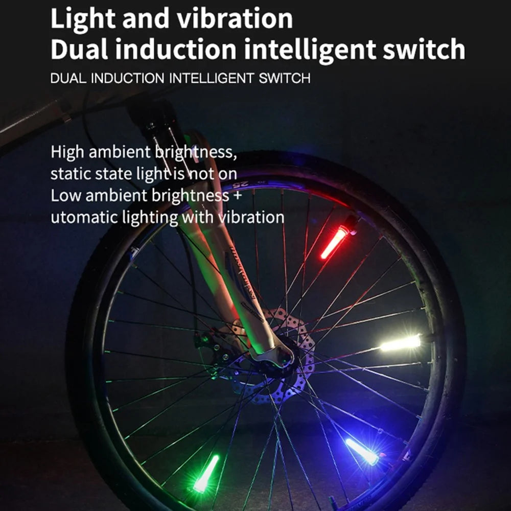 LEADBIKE LD58 Bright Bike Wheel Spoke Light Waterproof Cool LED Bicycle Lamp Decoration Velvet Light - Multi-color - 6