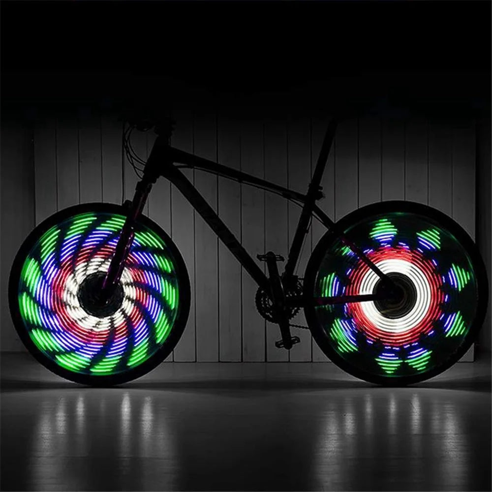 LEADBIKE LD35 Bicycle Wheel Light LED Waterproof Mountain Bike Spoke Tire Light with 64-LED and 30 Change Patterns (Charging Design) - 3