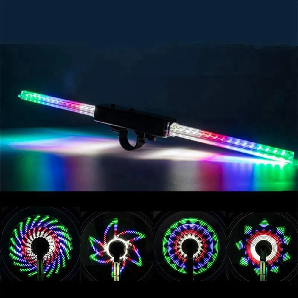 LEADBIKE LD35 Bicycle Wheel Light LED Waterproof Mountain Bike Spoke Tire Light with 64-LED and 30 Change Patterns (Charging Design) - 5