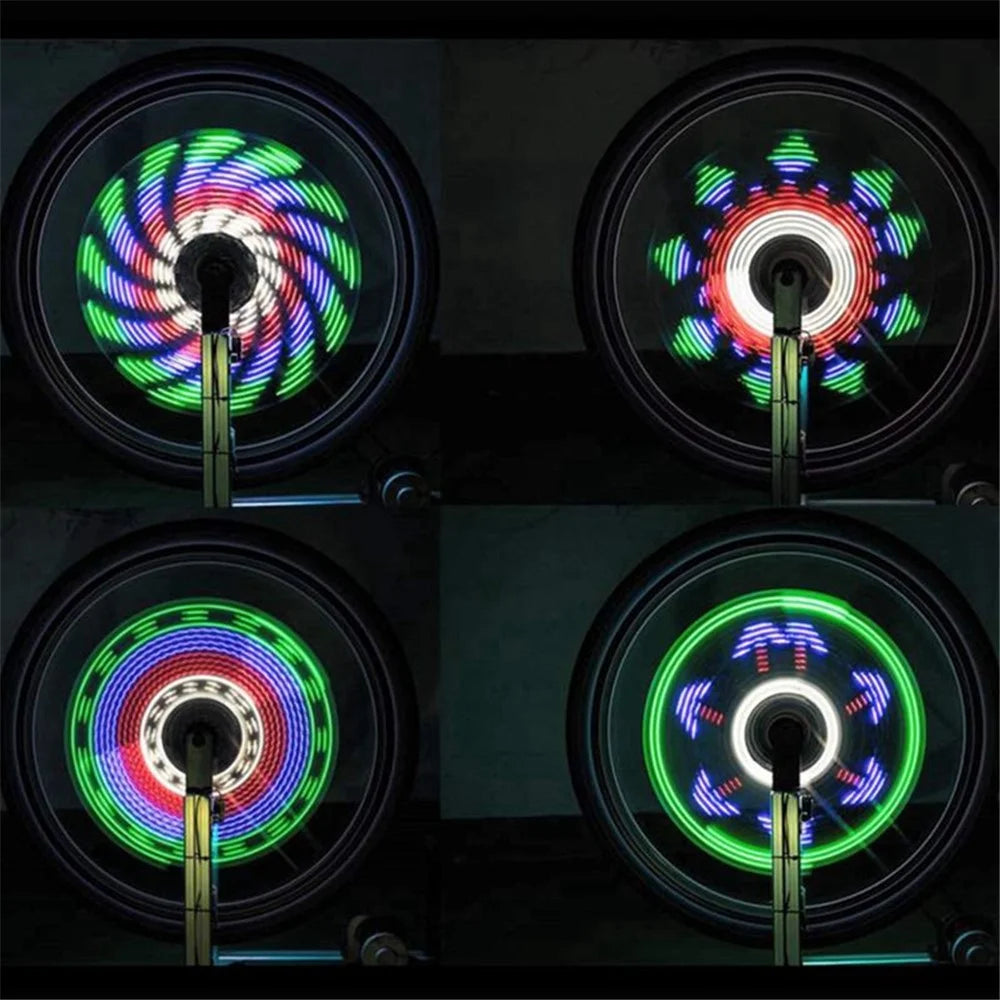 LEADBIKE LD35 Bicycle Wheel Light LED Waterproof Mountain Bike Spoke Tire Light with 64-LED and 30 Change Patterns (Charging Design) - 6