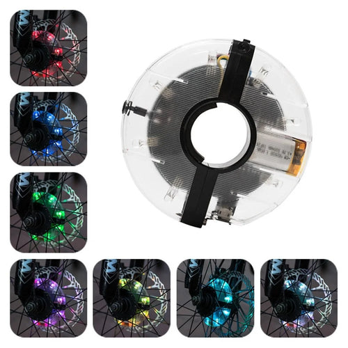 LEADBIKE A108 Rechargeable Bike LED Wheel Light 7 Colors Changing Waterproof Bicycle Tire Light Ultra Bright Safety Bike Accessories for Cool Adults Cycling - 1