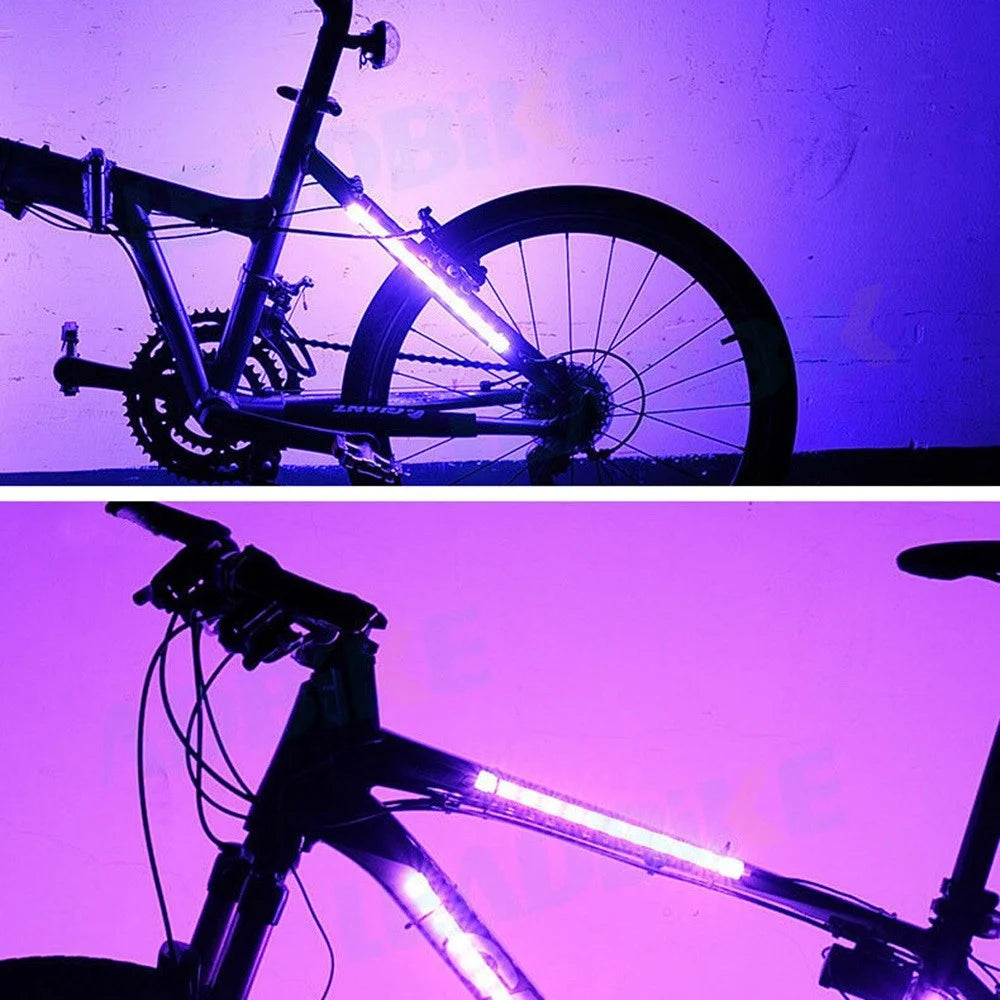LEADBIKE A106 1 Pair Battery Powered Bicycle Frame Tube Light Bright Colorful Bike Tail Lamp LED Bike Wheel Light (Battery Not Included) - 6