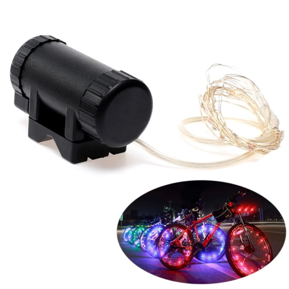 LEADBIKE A01 Ultra Bright Bike Wheel Light Strip MTB Bicycle Wheel Hub LED Light Decor USB Rechargeable Design - Blue - 4