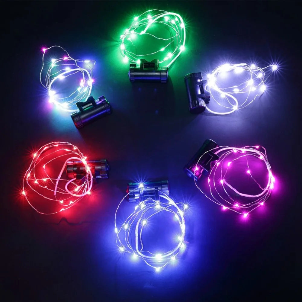LEADBIKE A01 Ultra Bright Bike Wheel Light Strip MTB Bicycle Wheel Hub LED Light Decor USB Rechargeable Design - Blue - 6