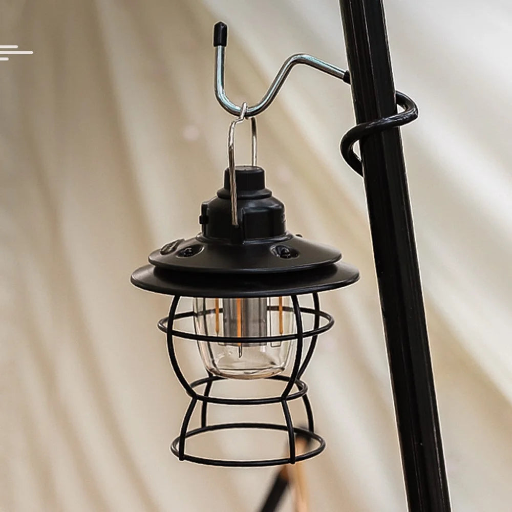 Multifunction S-Shape Camping Lantern Hook Hanger Non-slip Stainless Steel Tent Light Holder for Backpacking Hiking Fishing Picnic Outdoor Activities - 2