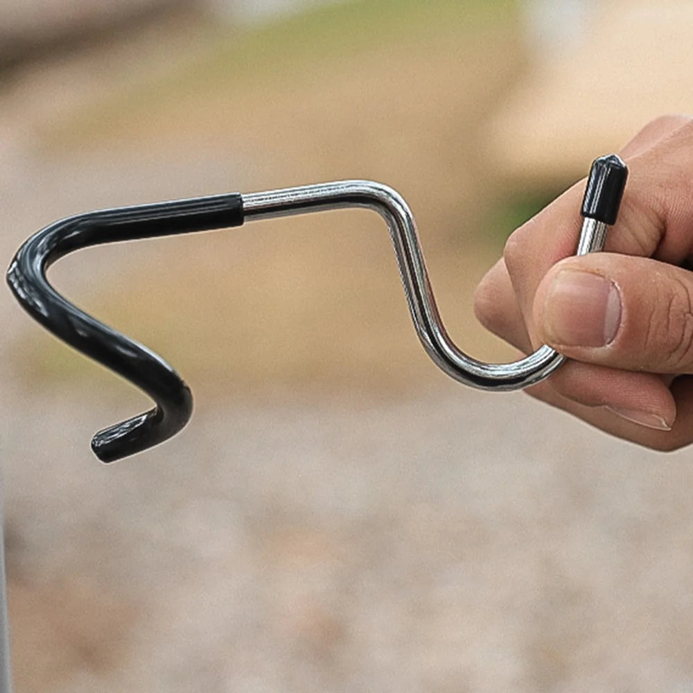 Multifunction S-Shape Camping Lantern Hook Hanger Non-slip Stainless Steel Tent Light Holder for Backpacking Hiking Fishing Picnic Outdoor Activities - 5