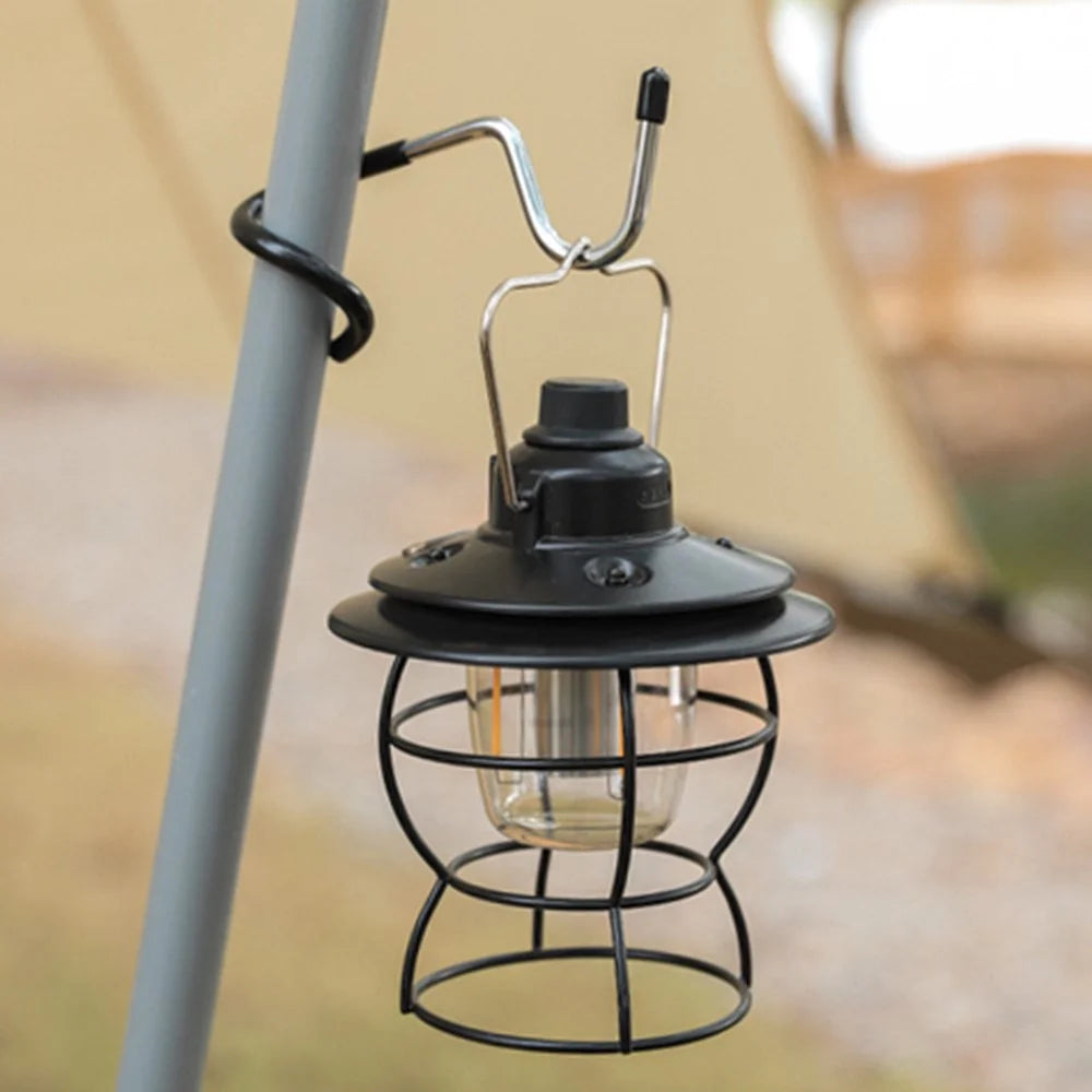Multifunction S-Shape Camping Lantern Hook Hanger Non-slip Stainless Steel Tent Light Holder for Backpacking Hiking Fishing Picnic Outdoor Activities - 7