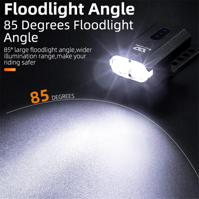 WEST BIKING Outdoor Bike Strong Light Flashlight 360 Degree Rotation Night Cycling Bicycle Safety Lamp - 7