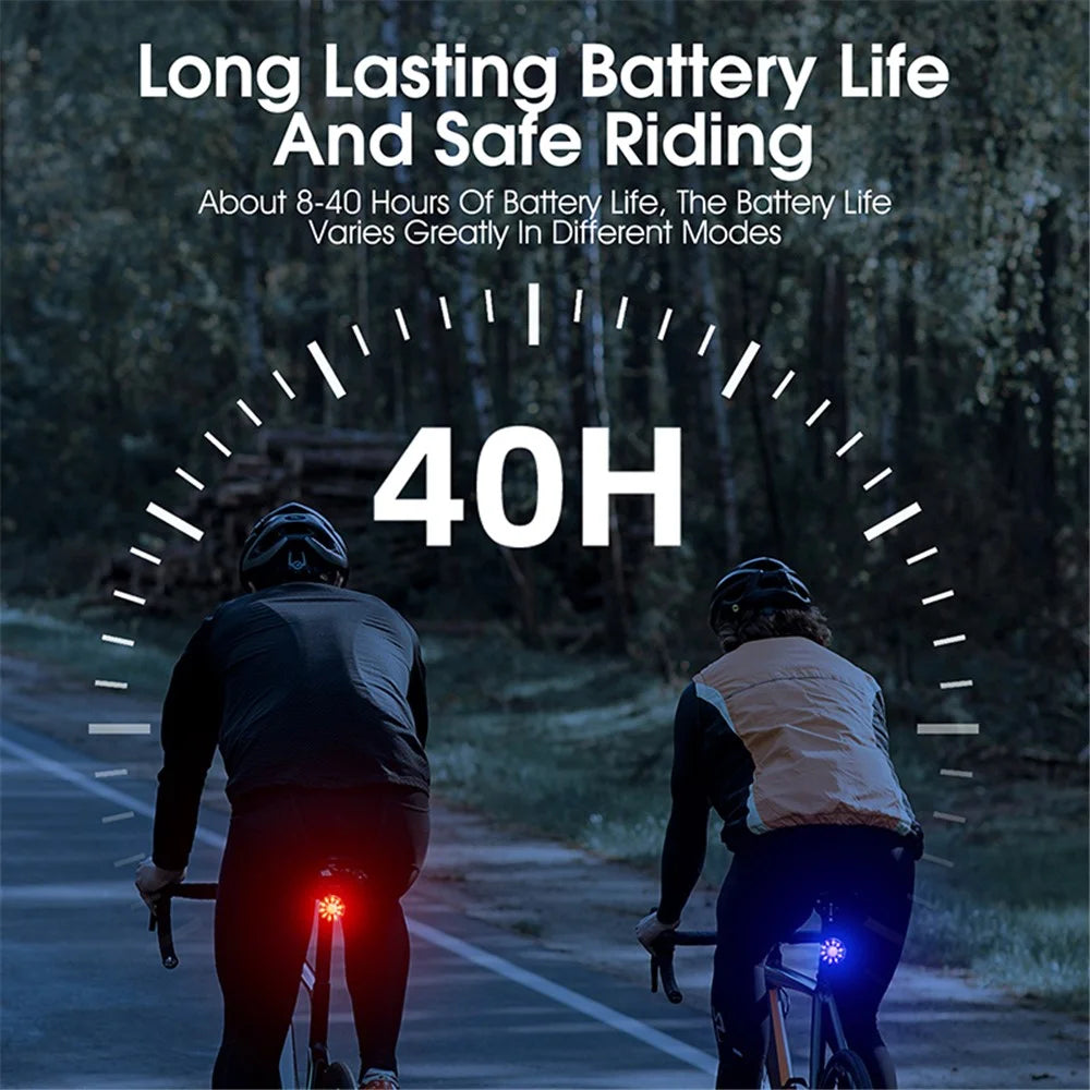 WEST BIKING YP0701331 Bright Colorful LED Bike Taillight Bicycle Smart Tail Light Cycling Accessories Safety Lamp - Install Under Seat - 3