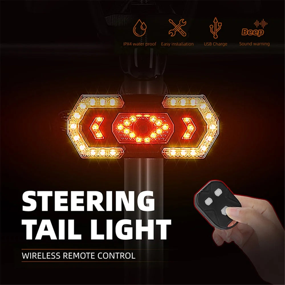 WEST BIKING YP0701348 MTB Bike Tail Light Waterproof Warning Lamp for Bicycle RC Taillight with Loudspeaker - 3