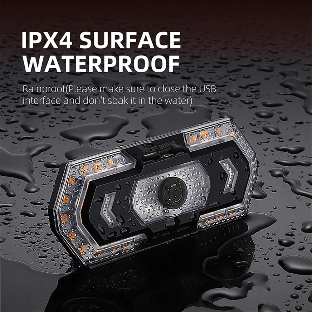 WEST BIKING YP0701348 MTB Bike Tail Light Waterproof Warning Lamp for Bicycle RC Taillight with Loudspeaker - 7