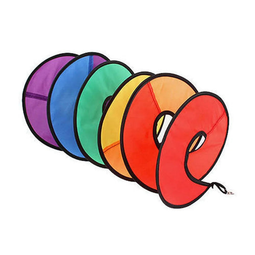 AOTU 1.6m Colorful Spiral Wind Spinner Outdoor Camping Tent Flag Decor Rotating Wind Strips, Size M - 1